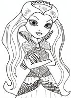 kolorowanki  Ever After High postać z bajki i lalka dla dziewczynki, malowanki do wydruku do pokolorowania kredkami nr  18